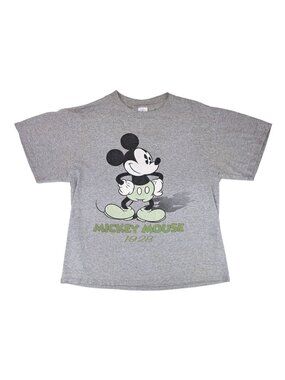 Vintage Mickey Mouse 1928 T-Shirt Gray Short Sleeve Men Large Delta Disney World